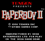 Paperboy II (USA, Europe) Title Screen